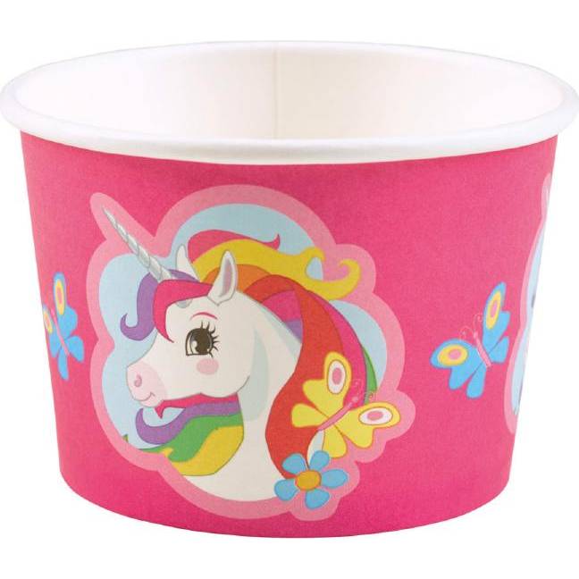 Papírová miska na zmrzlinu 8ks Unicorn