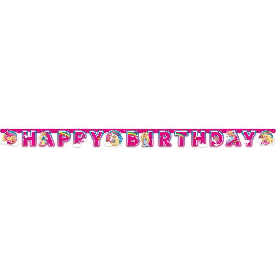 E-shop Girlanda happy birthday Barbie 200x15cm