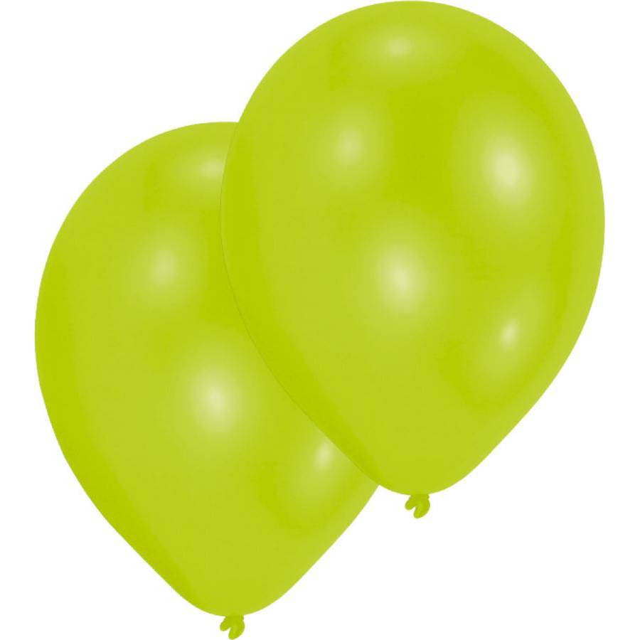 E-shop Latexové balónky limetkově zelené 10ks 27,5cm