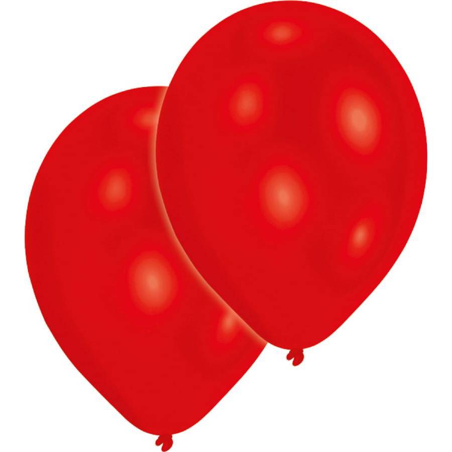 E-shop Latexové balónky červené 10ks 27,5cm