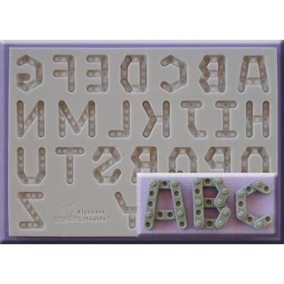E-shop Silikonová formička velká abeceda - stavebnice
