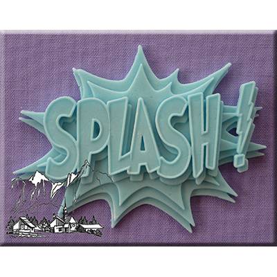 E-shop Silikonová formička nápis Splash!