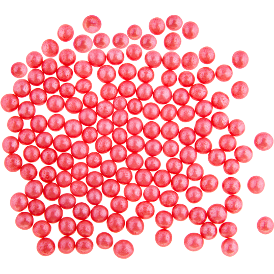 E-shop Cukrové perly červené perleťové (50 g)