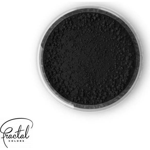 E-shop Jedlá prachová barva Fractal - Black (1,5 g)
