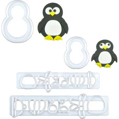 E-shop Súprava vykrajovačiek tučniak 4 ks