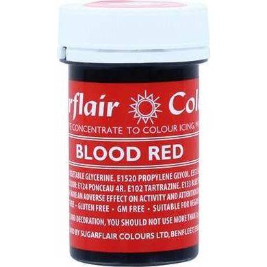 E-shop Gelová barva Sugarflair (25 g) Blood Red