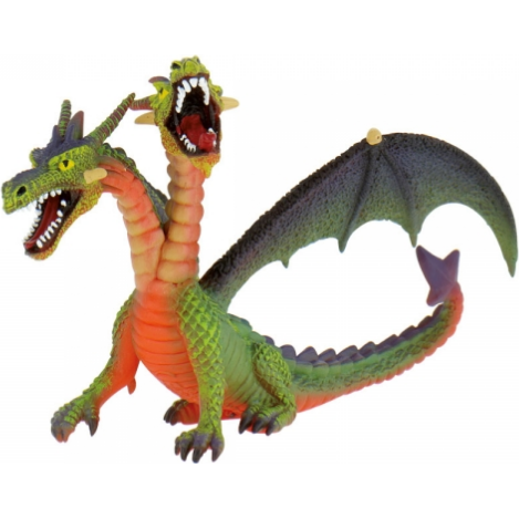 E-shop Figurka na dort dvouhlavý drak zelený 14x10cm