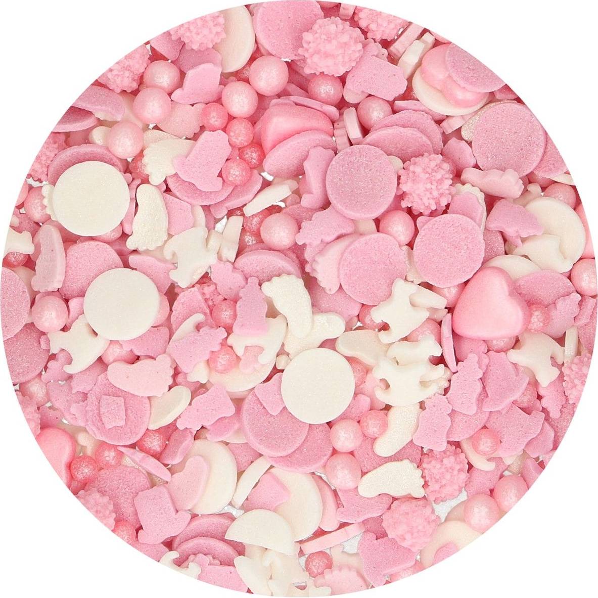 E-shop Cukrové dekorace růžový mix 50g