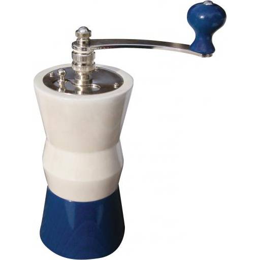 E-shop Ruční mlýnek na kávu 2015 modro bílý