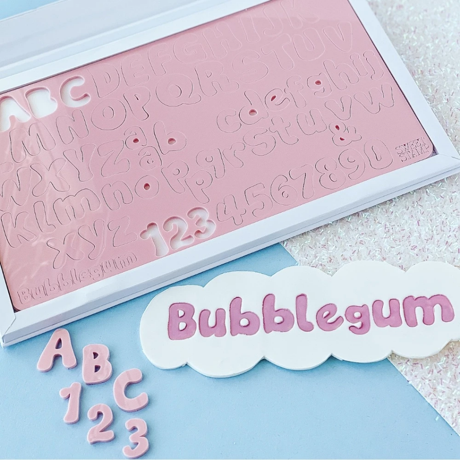 E-shop Vytlačovací abeceda Bubblegum