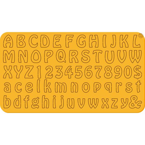 E-shop Vytlačovací abeceda Clasic 23x12,5cm