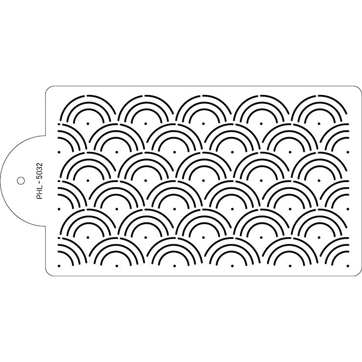 E-shop Stencil šablona na dort - Scales 40x21cm