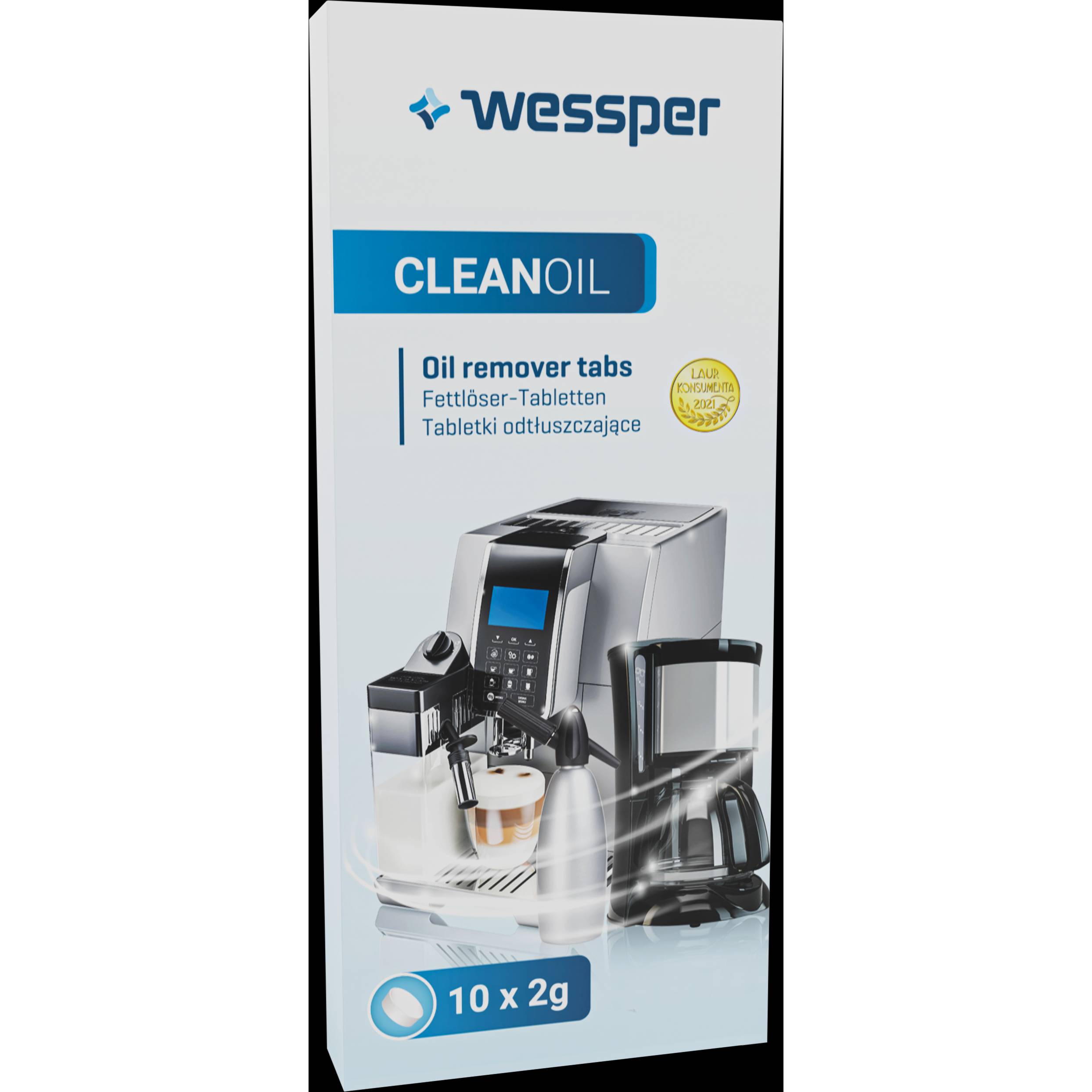 Čistící tablety 10 x 2g pro kávovary Bosch, Saeco a krups