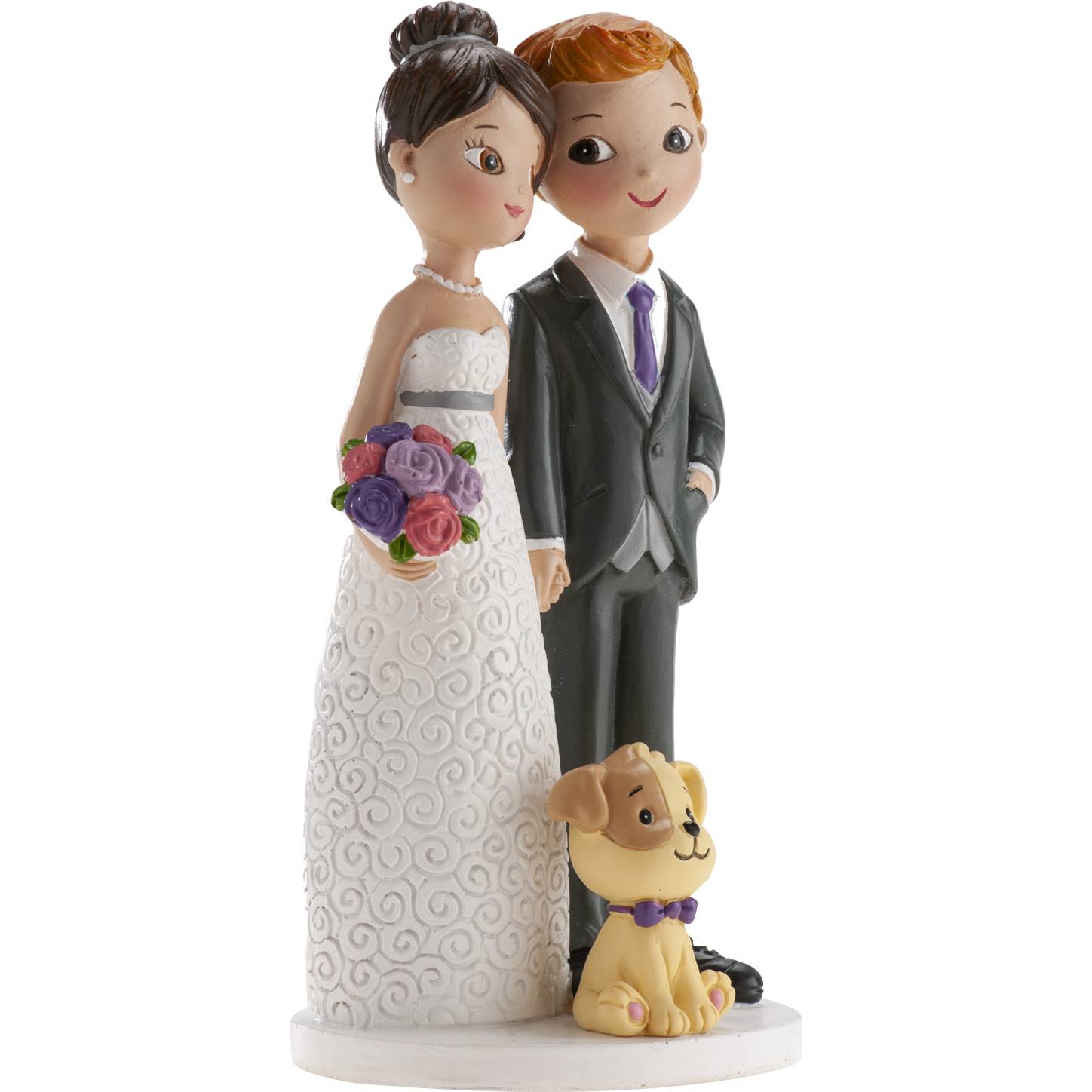 E-shop Svatební figurka na dort s pejskem 16cm