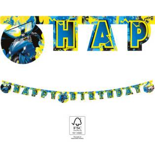 Girlanda Happy Birthday Batman 2m