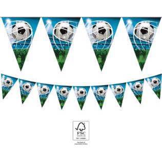 Papírová Girlanda fotbal 2,3m vlaječky