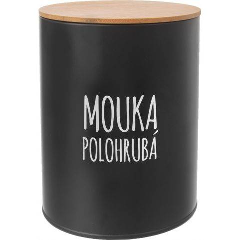 E-shop Dóza Polohrubá mouka BLACK pr. 13 cm