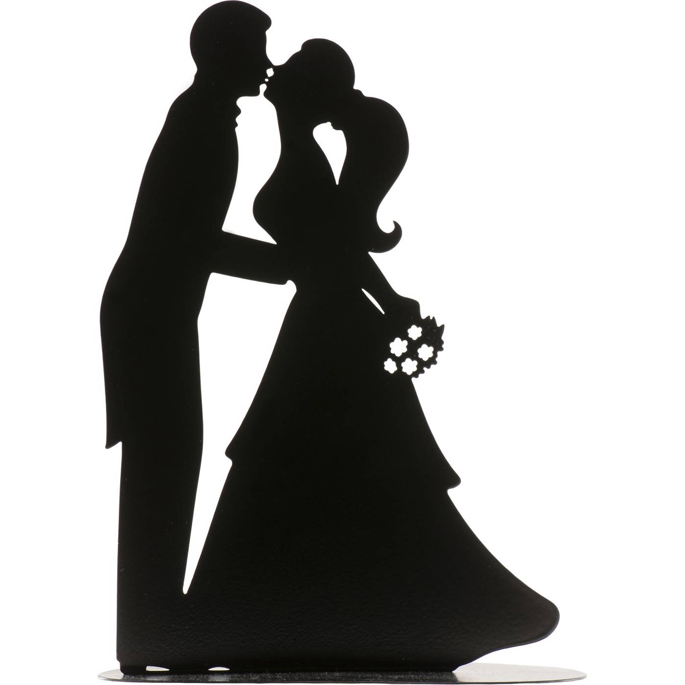 E-shop Plechová figurka na svatební dort černá