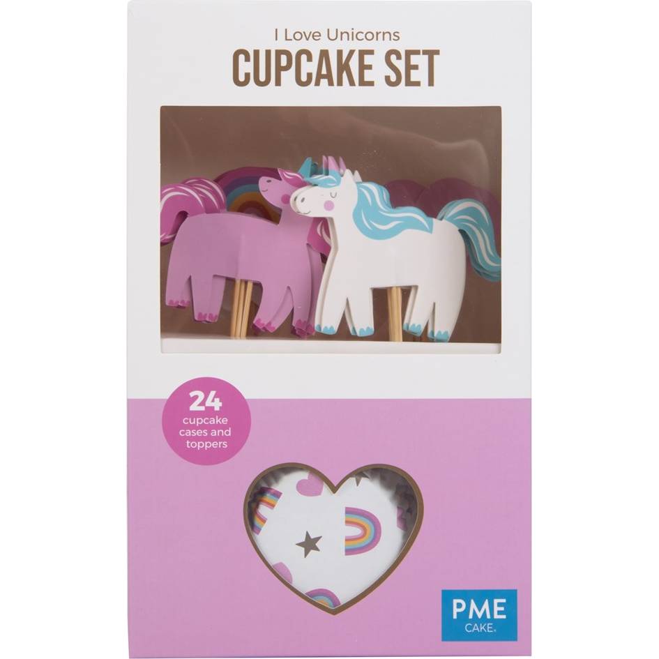 E-shop Cupcake set unicorn, 24ks