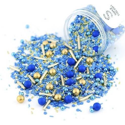 E-shop Cukrové zdobení 90g modré konfety