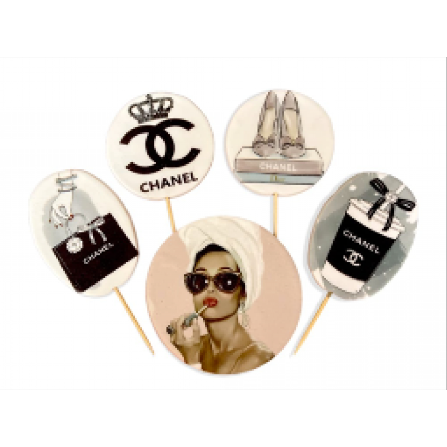 E-shop Cukrová figurka zápich na dort Coco Chanel